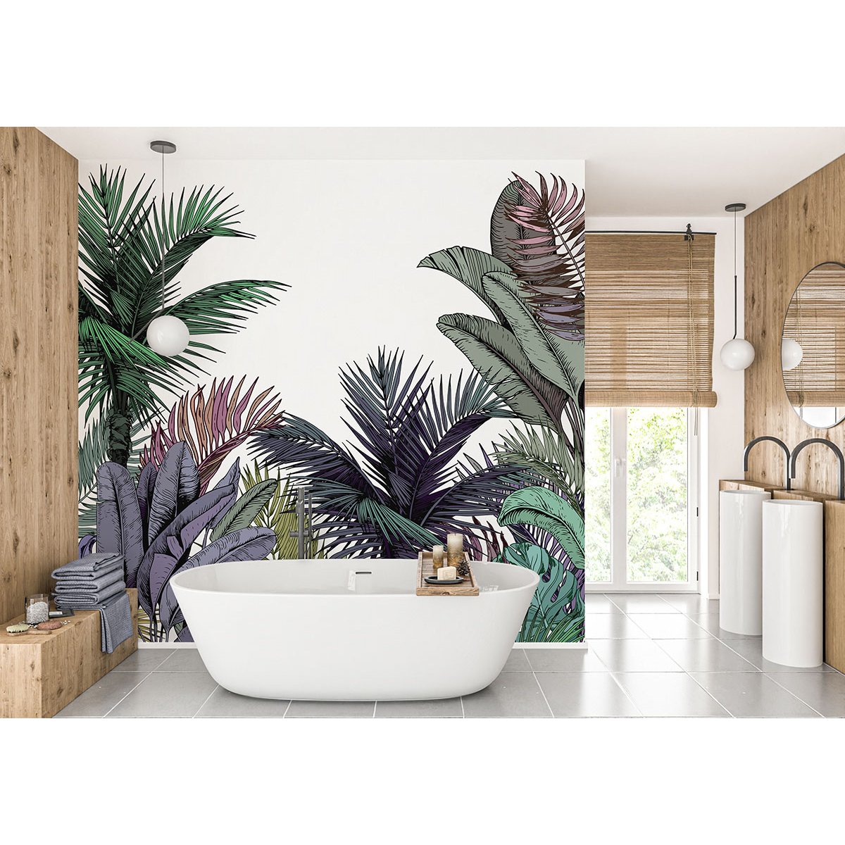 Papier peint panoramique - Forêt tropicale