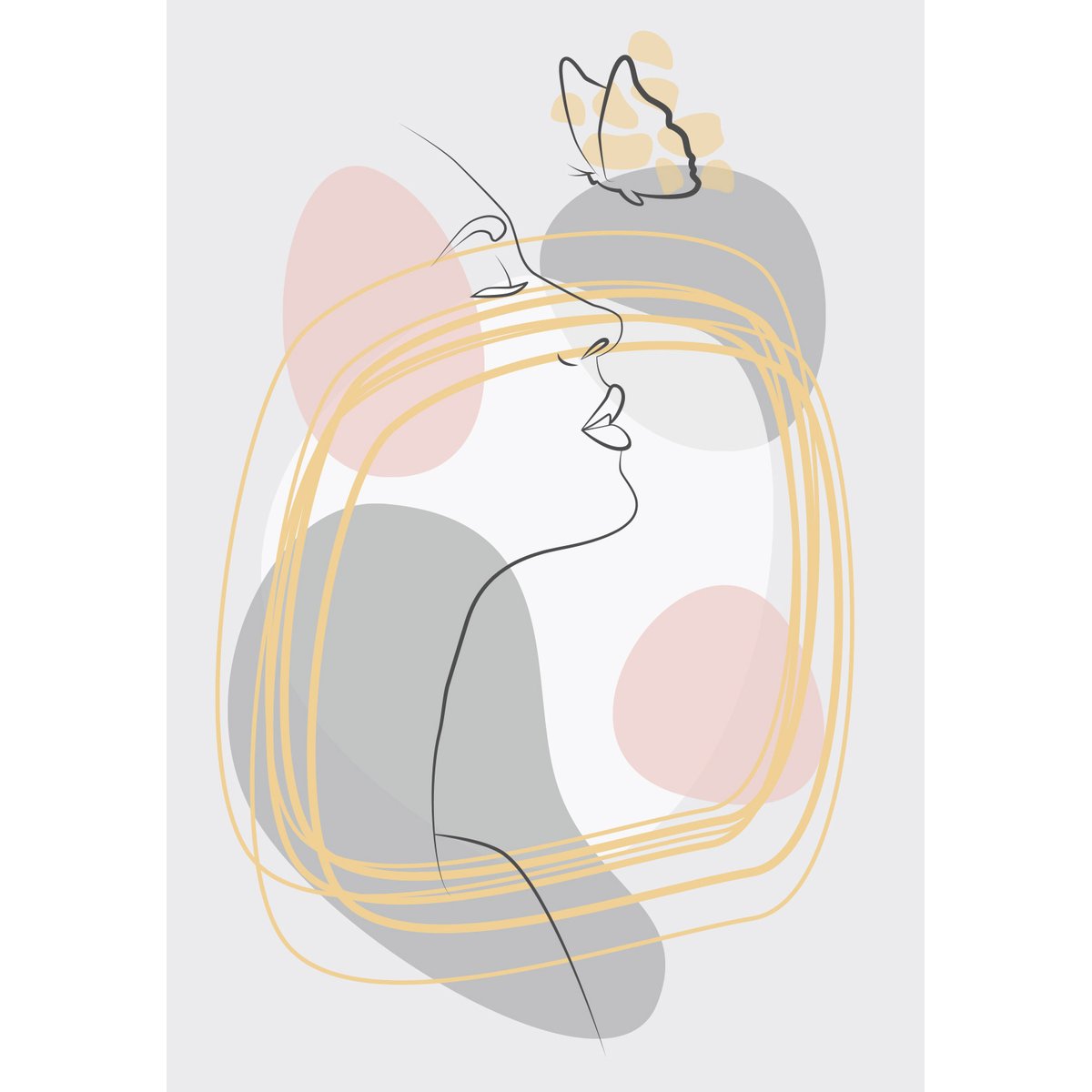 Papier peint panoramique - Femme Boho