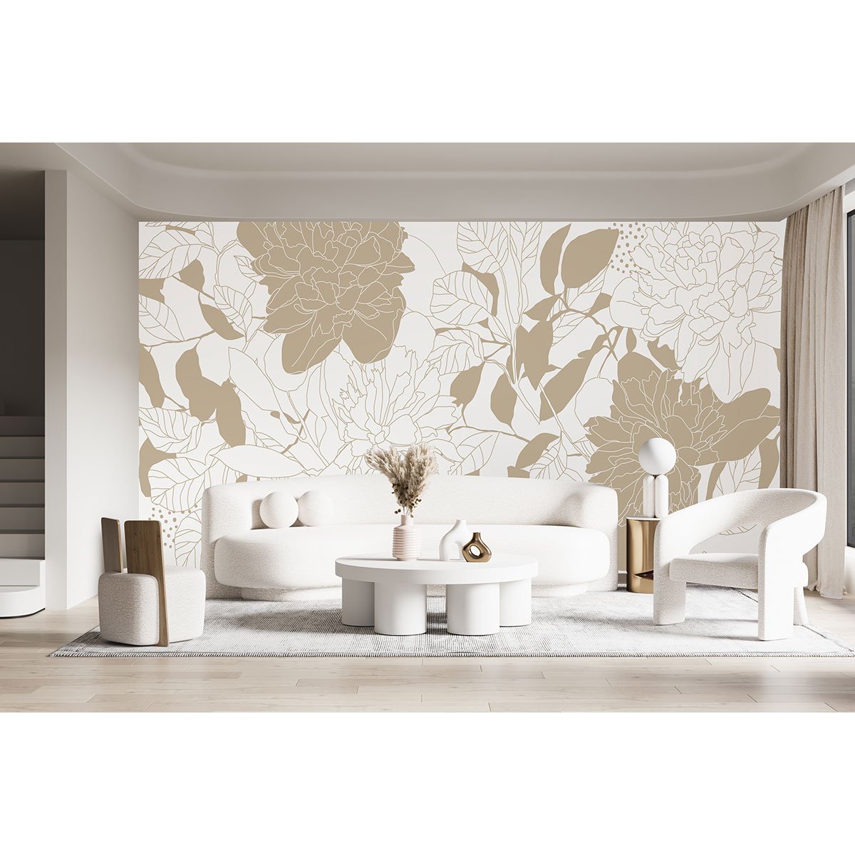 Papier peint panoramique - Fleurs