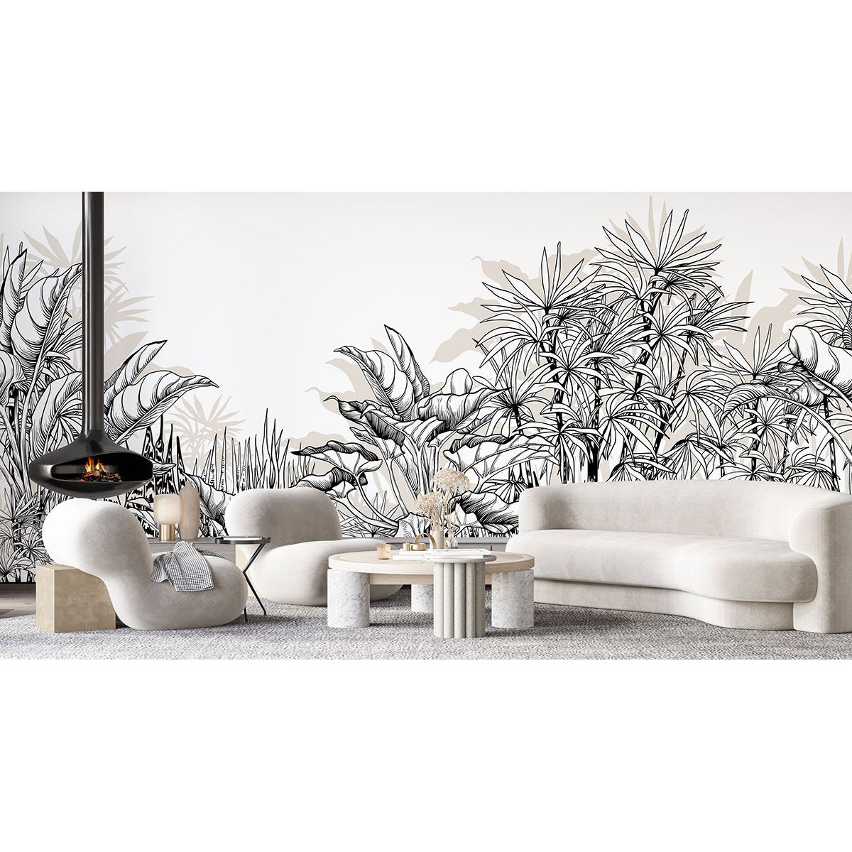 Papier peint panoramique - Plantes tropicales