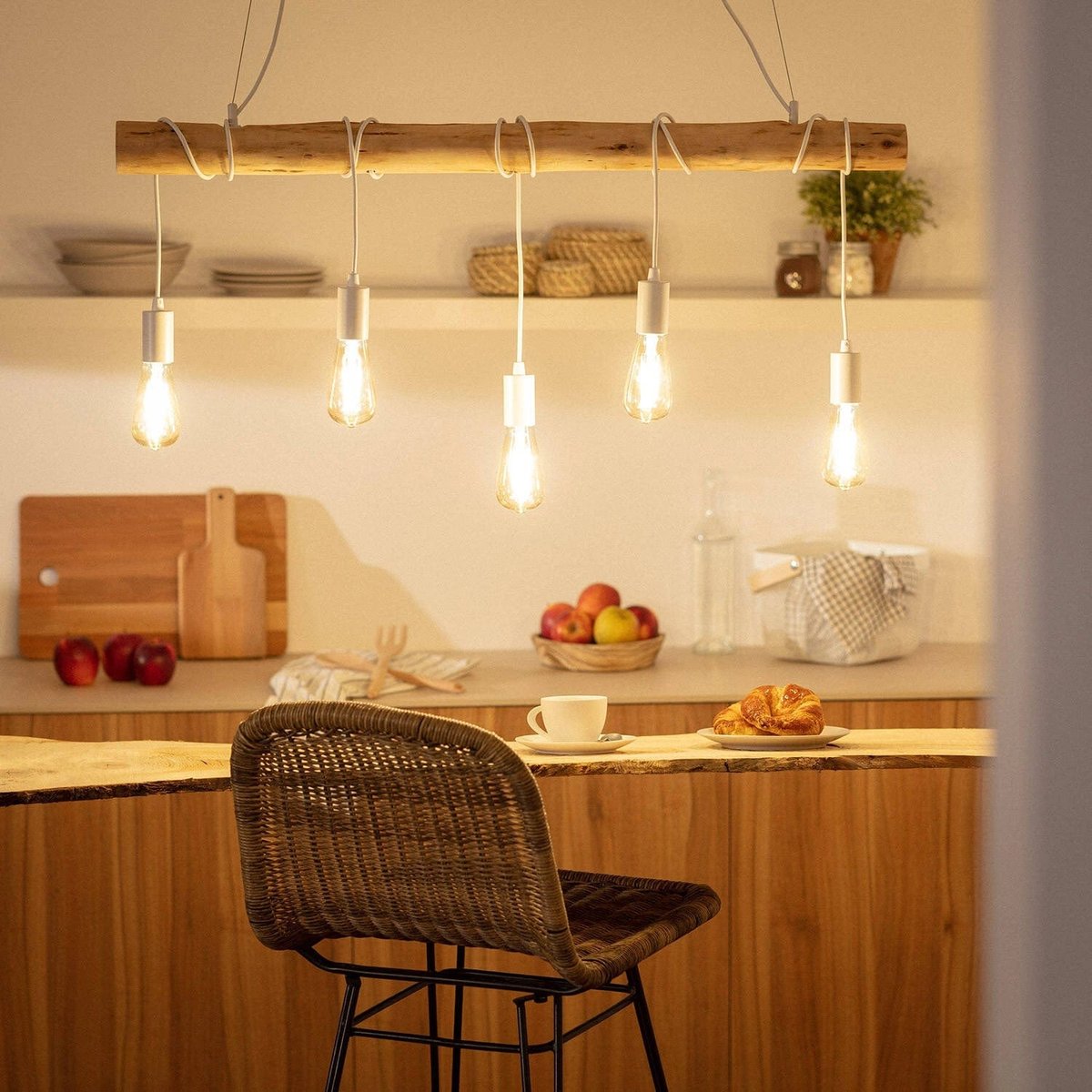 Suspension Ilot Cuisine Bois