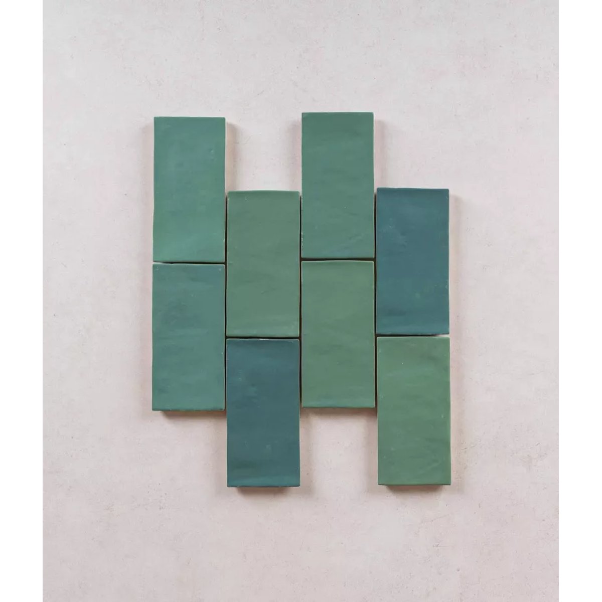 Carrelage Zellige Vert FEZ Mat Emerald