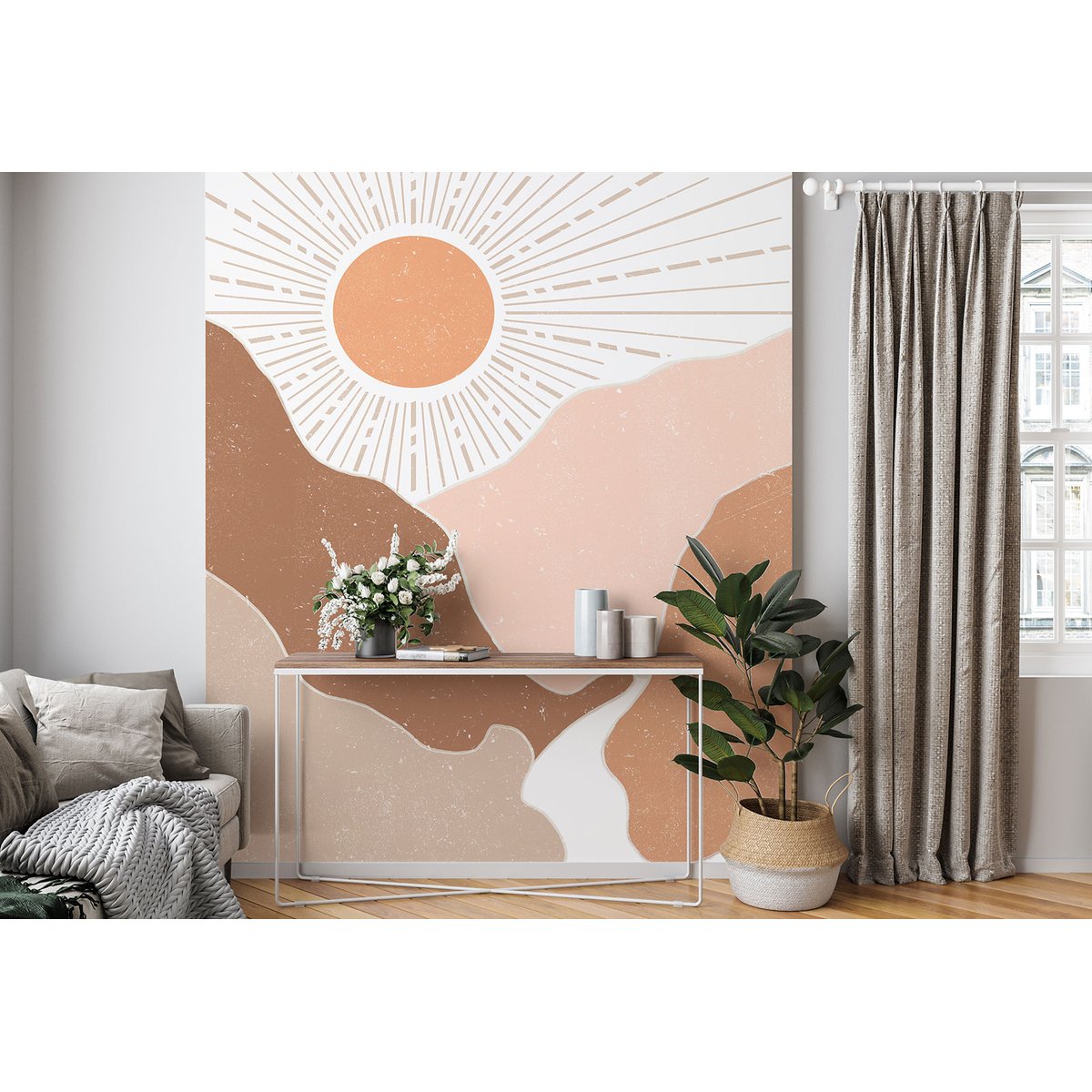 Papier peint panoramique - Soleil Boho
