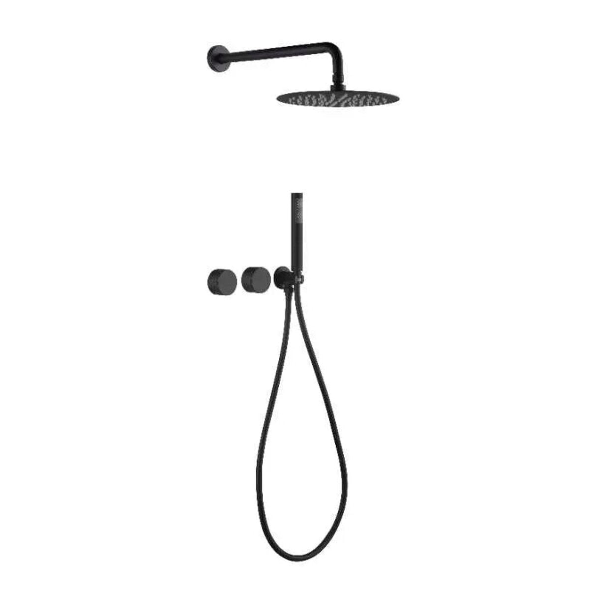 Ensemble de douche noir mat