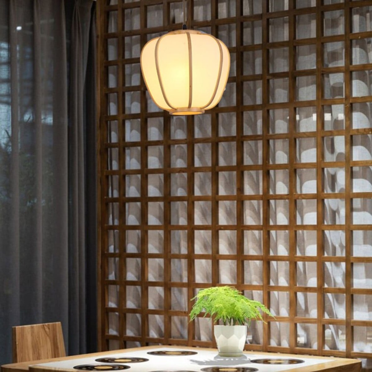Suspension Japonaise Bambou
