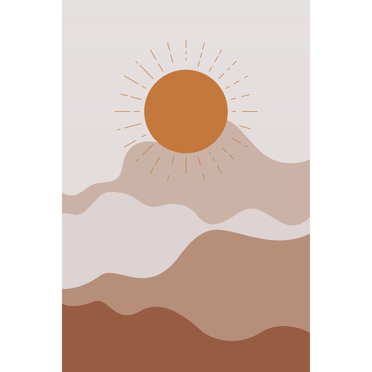 Papier peint panoramique - Paysage Boho