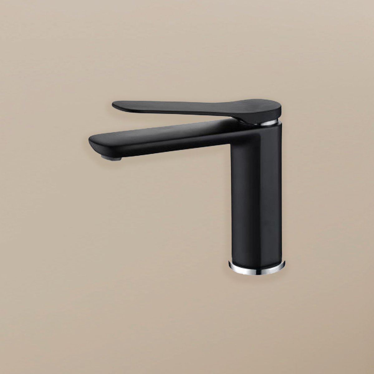 Robinet mitigeur de salle de bain noir mat