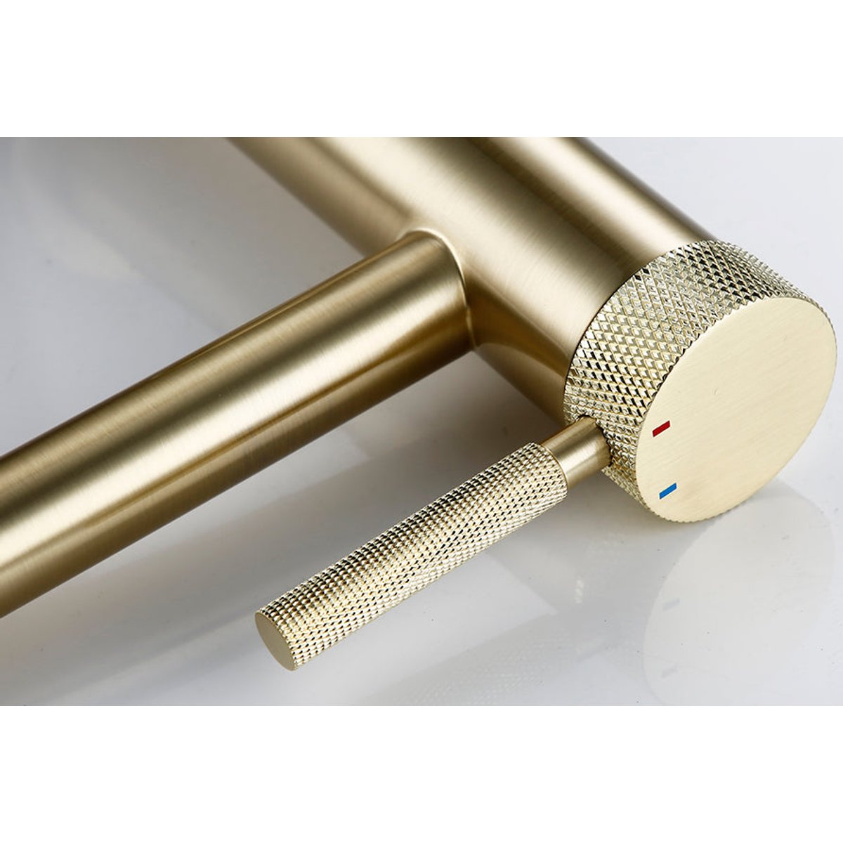 Mitigeur de salle de bain or brossé XL