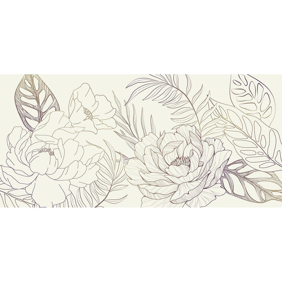 Papier peint panoramique - Fleurs