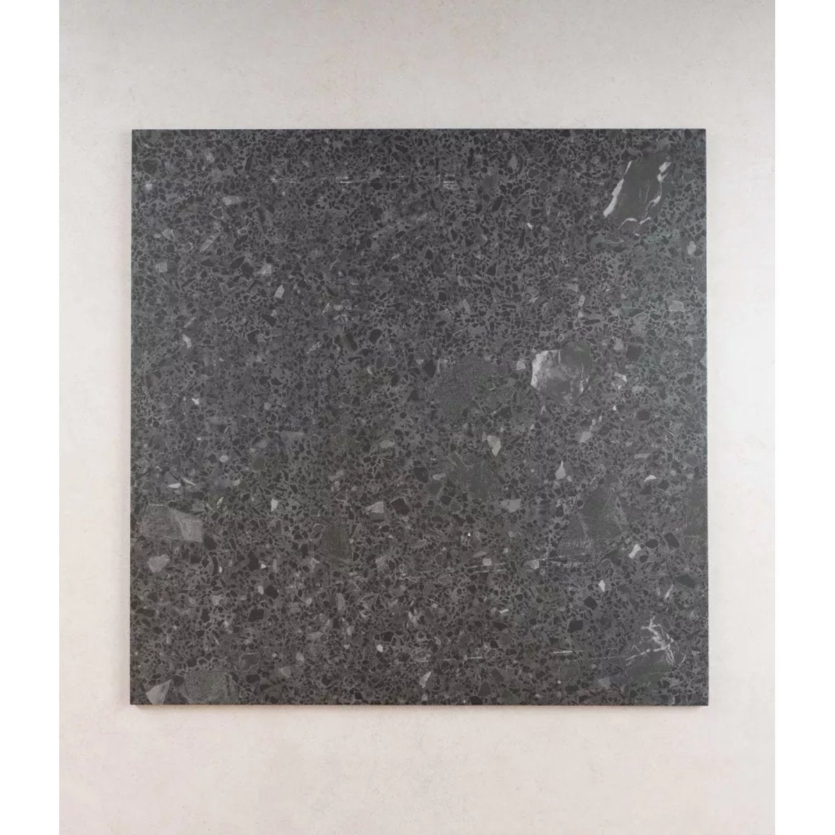 Carrelage Effet Terrazzo STRACCIATELLA 80x80 rectifié Miscela Grafito
