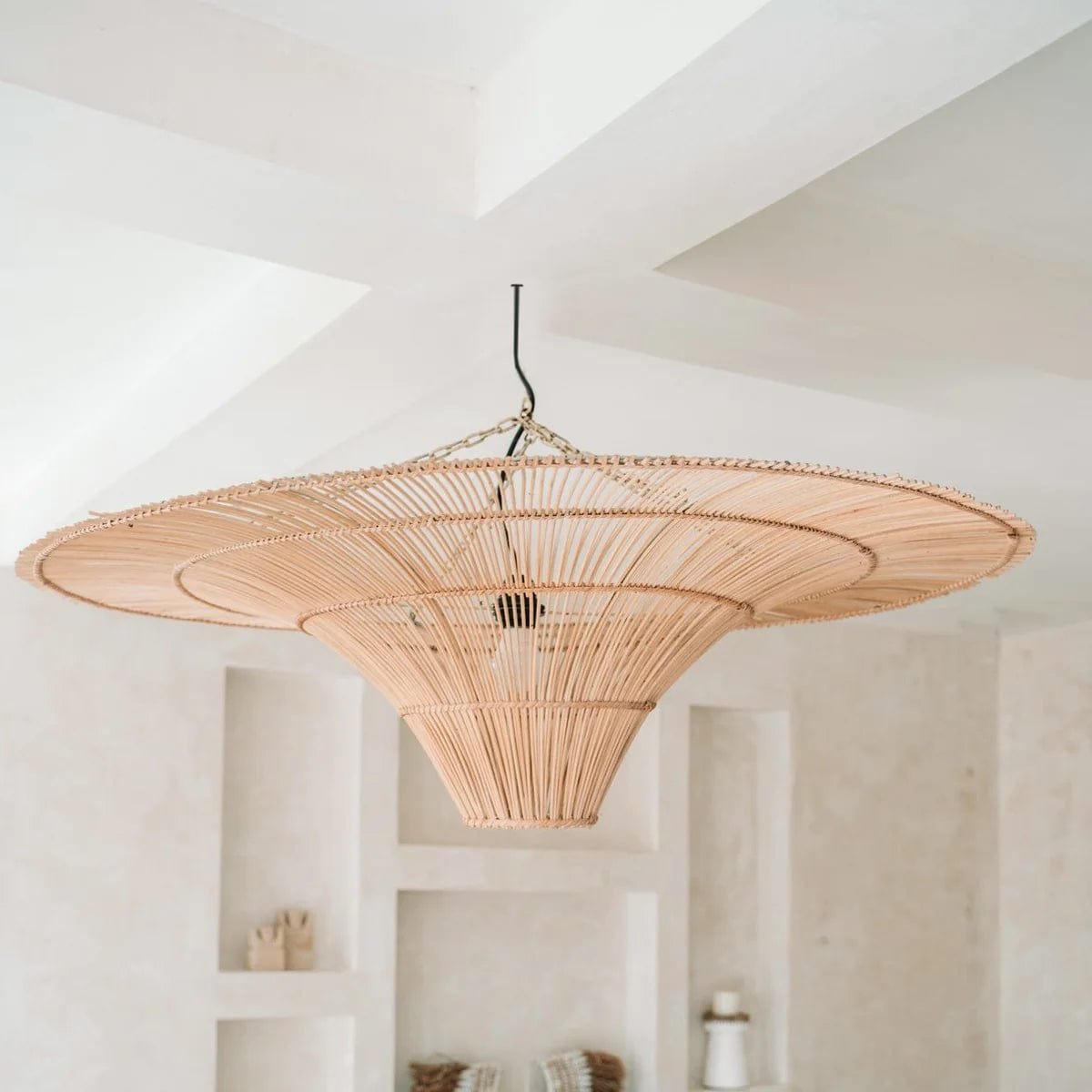 Suspension Rotin 100 cm