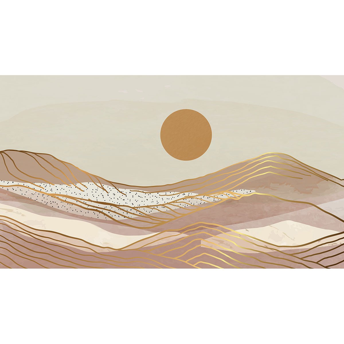 Papier peint panoramique - Soleil Boho