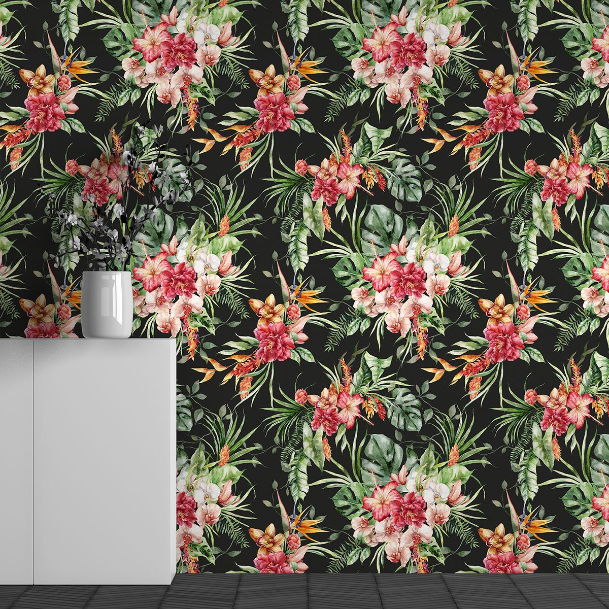 Papier peint panoramique - Motif Fleurs