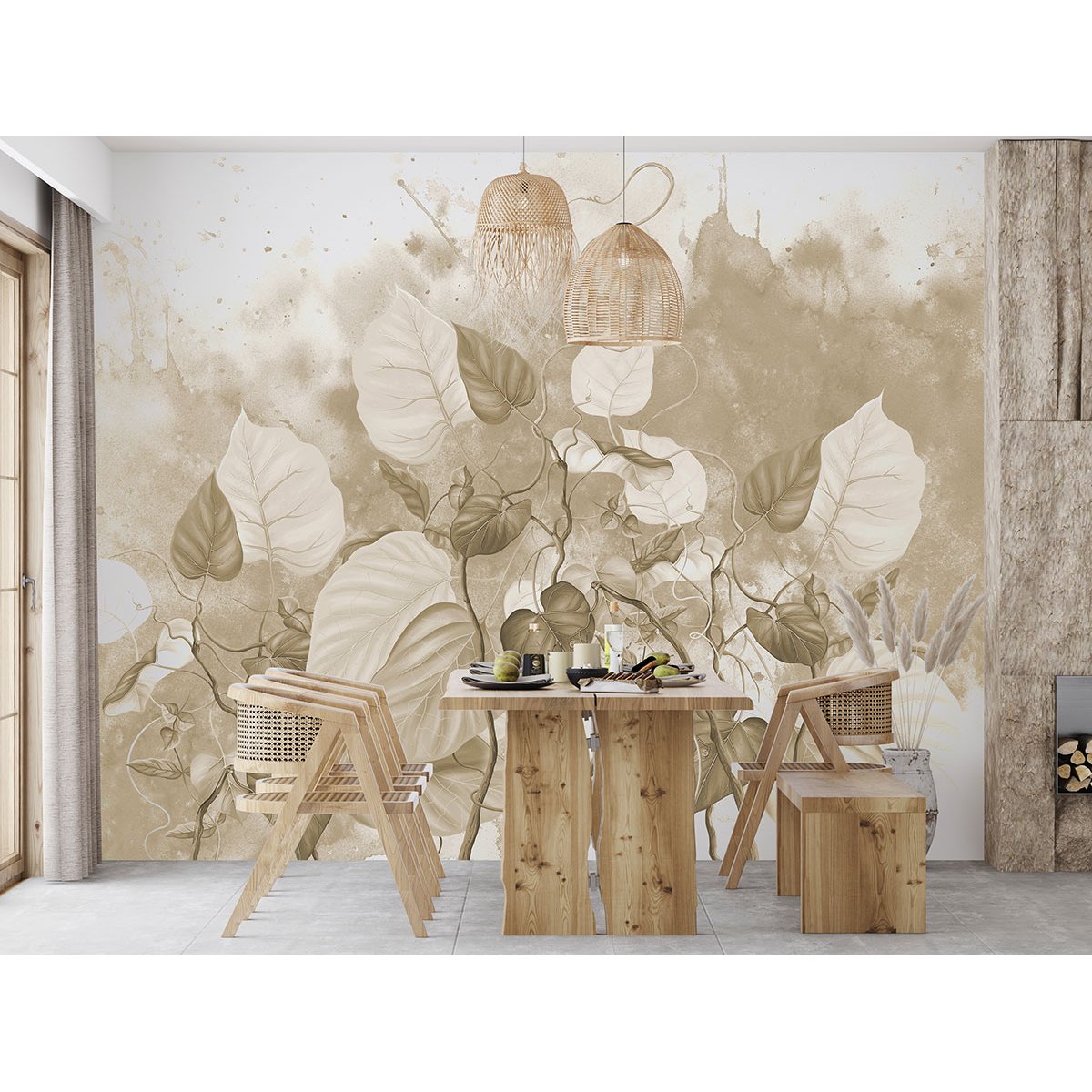Papier peint panoramique - Fleurs