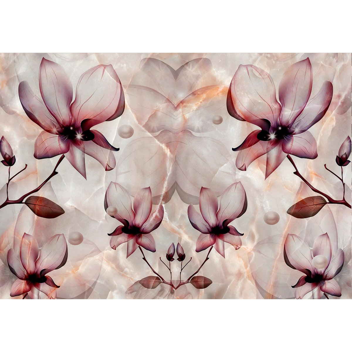 Papier peint panoramique - Fleurs