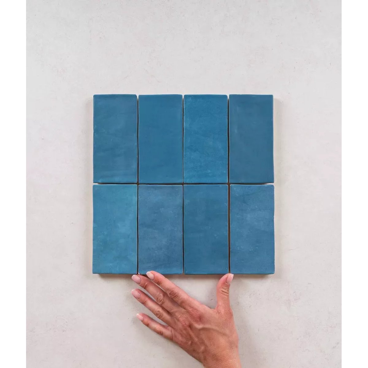 Carrelage Zellige Bleu Canard FEZ Mat Ocean
