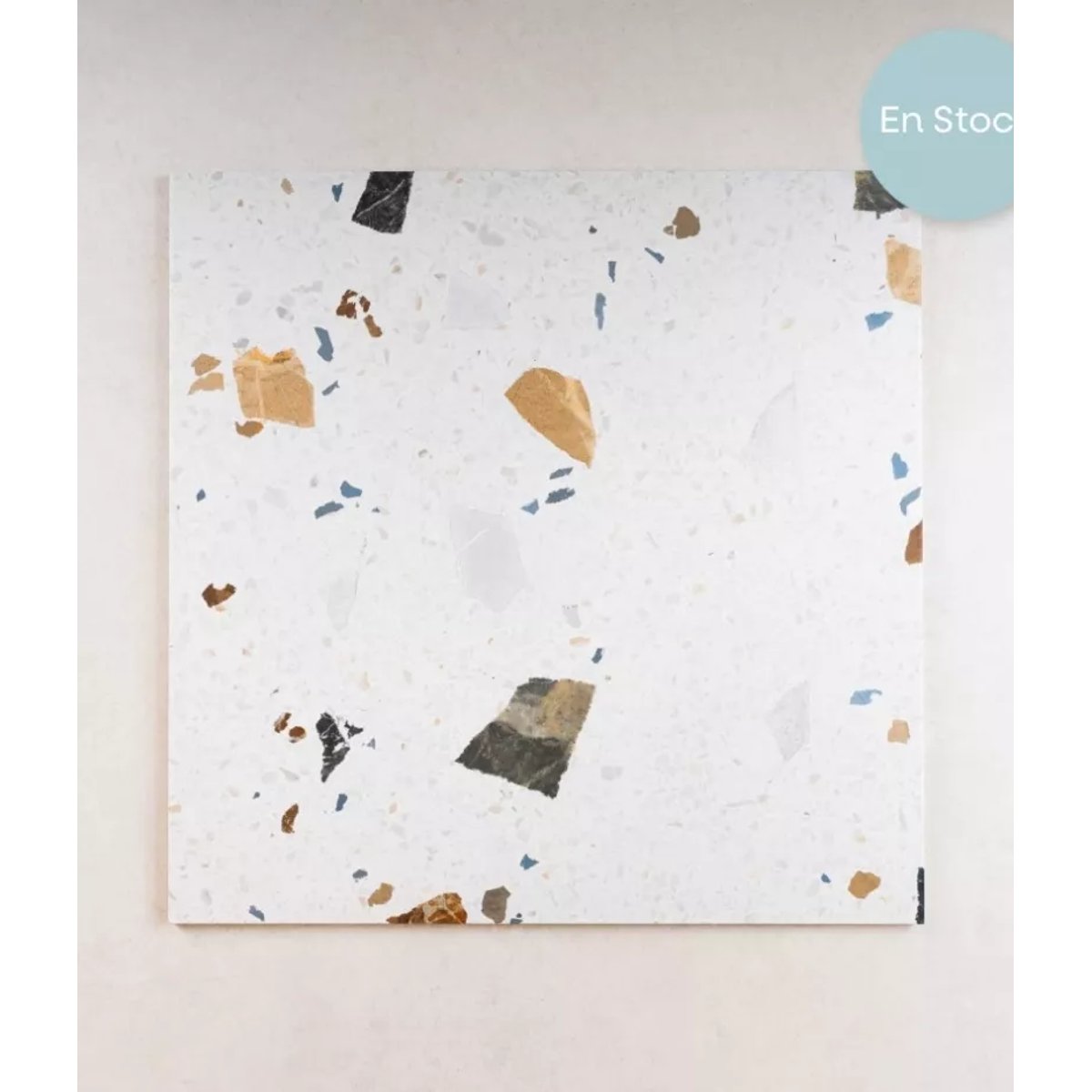 Carrelage Effet Terrazzo STRACCIATELLA 60x60 Blanc