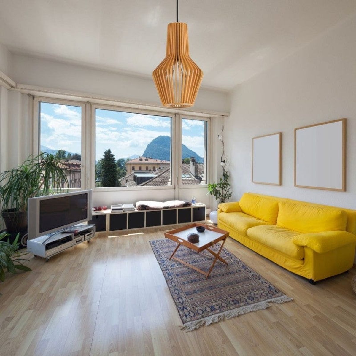 Suspension Bois Scandinave