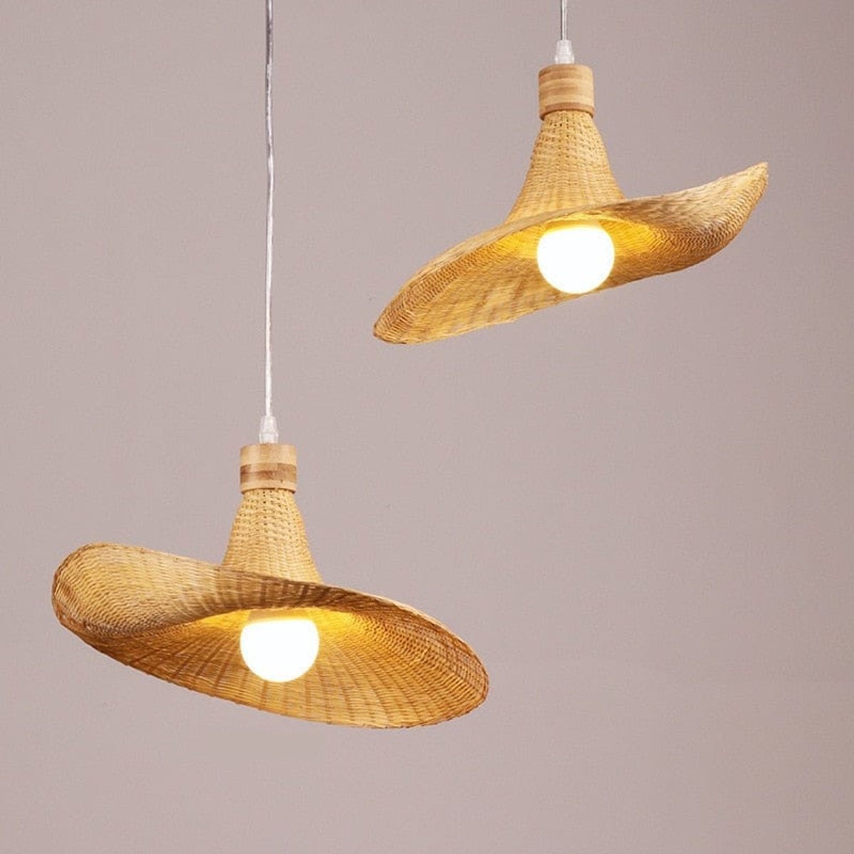 Suspension Asymétrique Bambou
