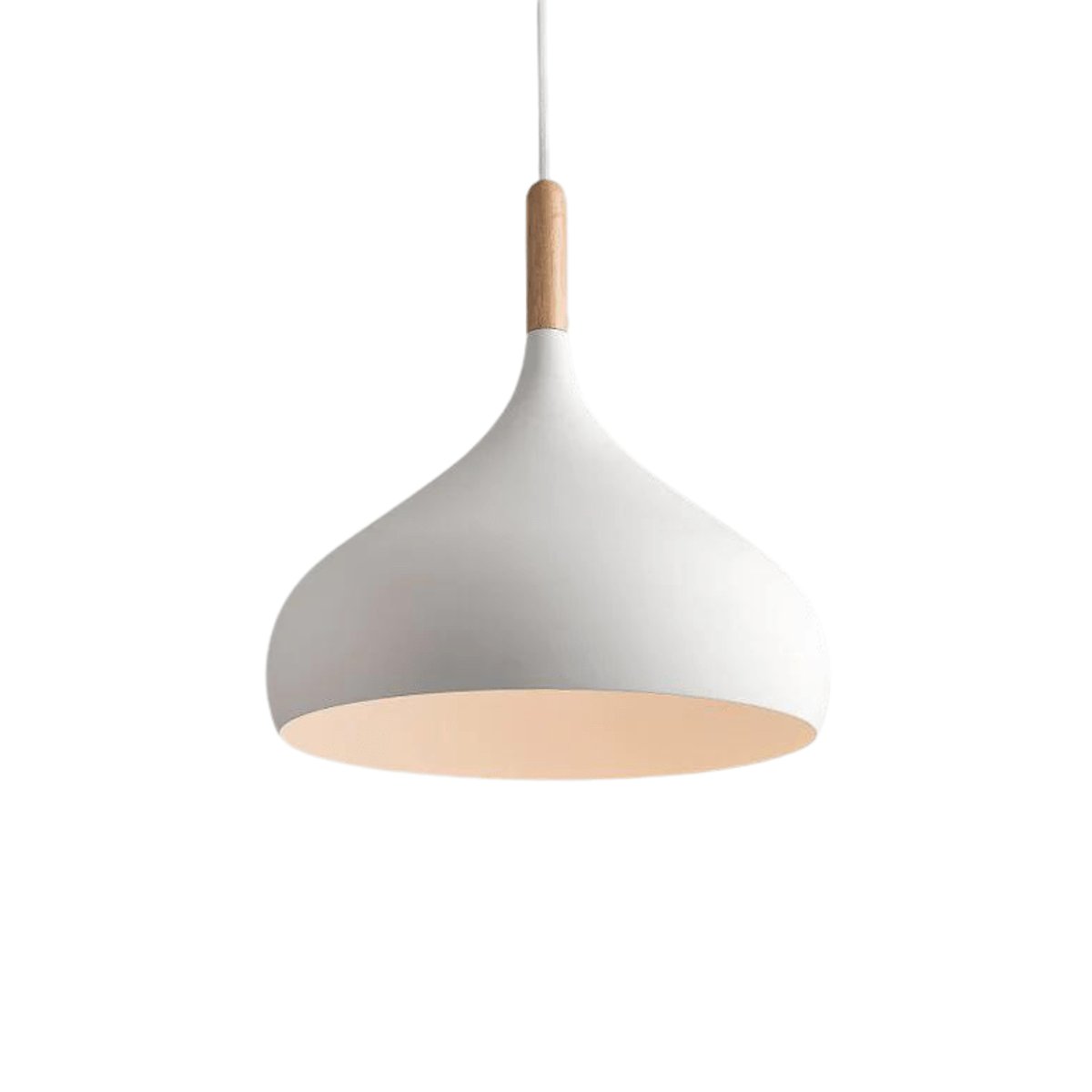 Suspension Blanc et Bois