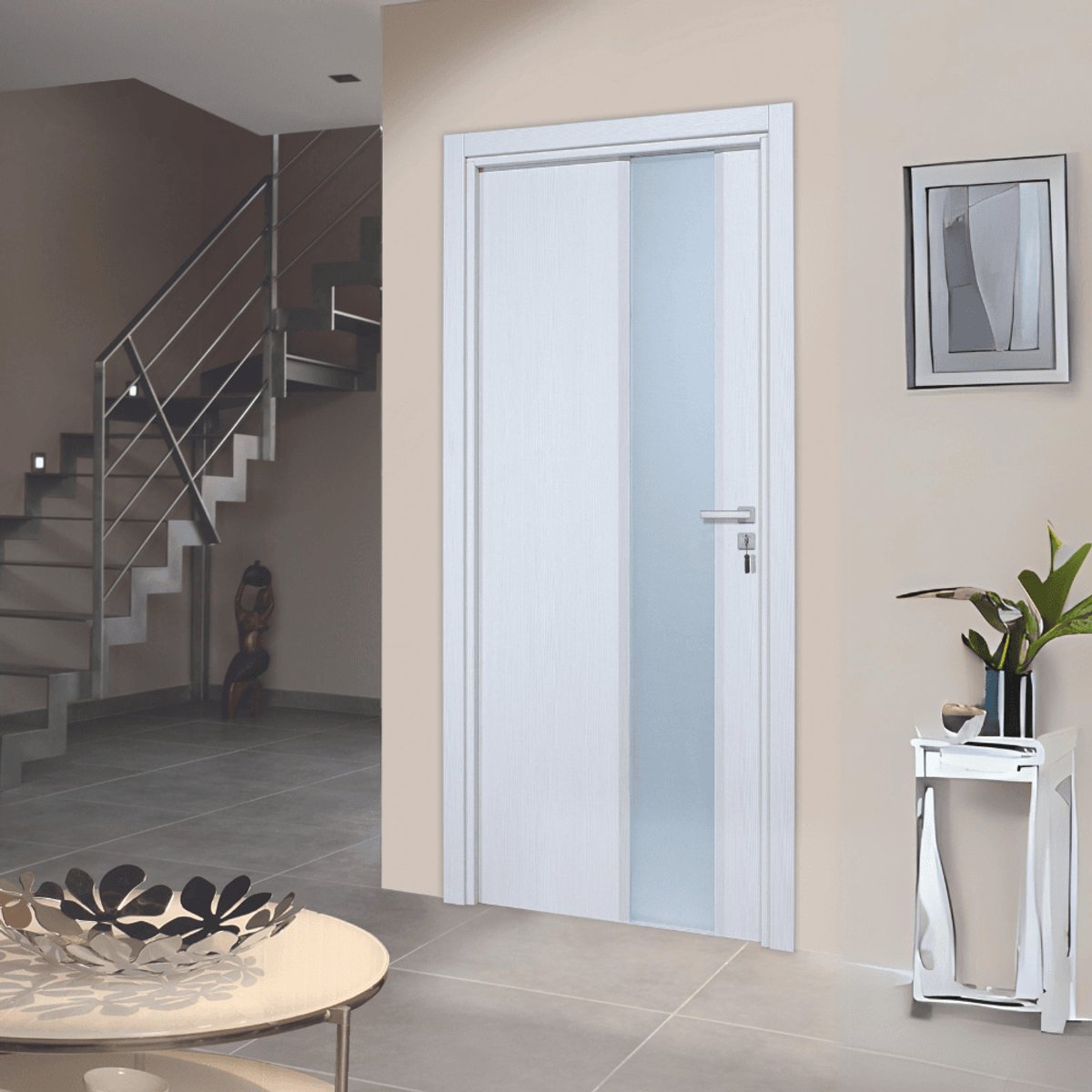 Bloc-porte Enzo - Chêne blanc