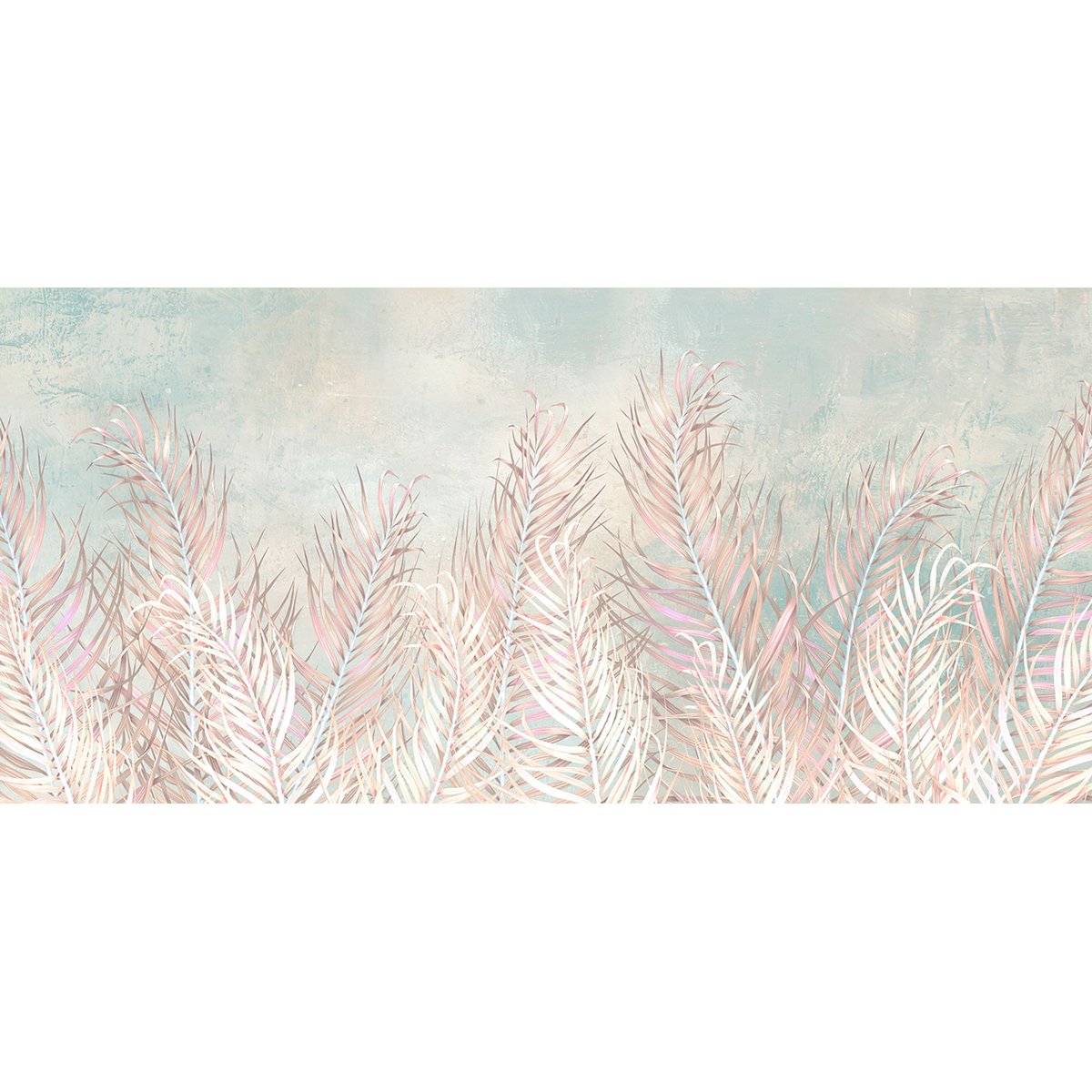 Papier peint panoramique - Feuilles