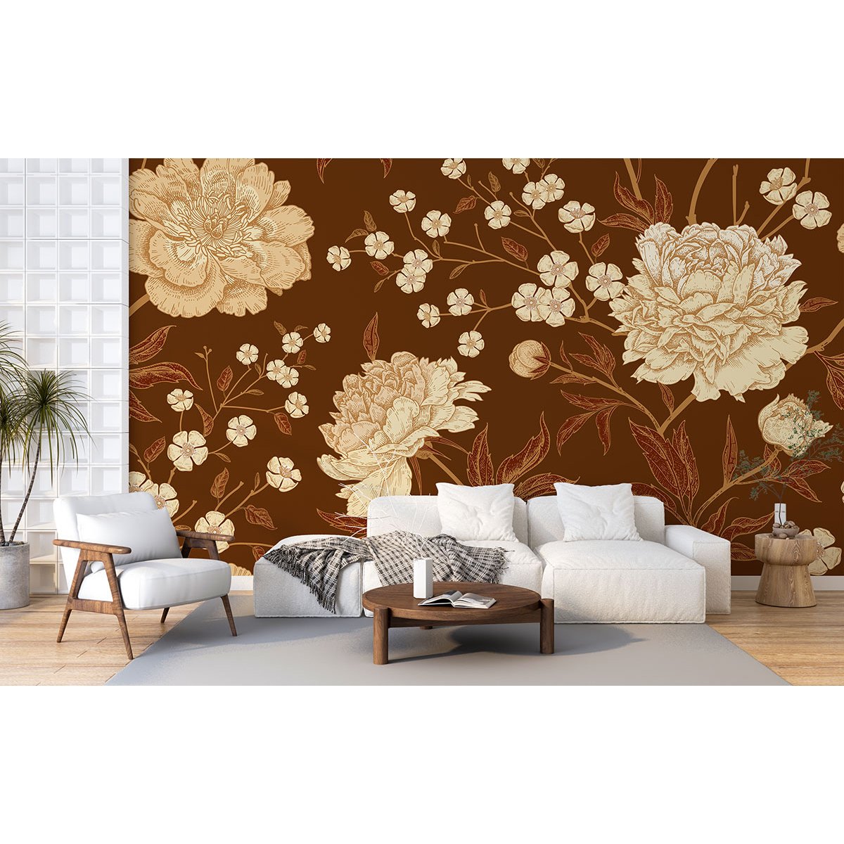 Papier peint panoramique - Fleurs
