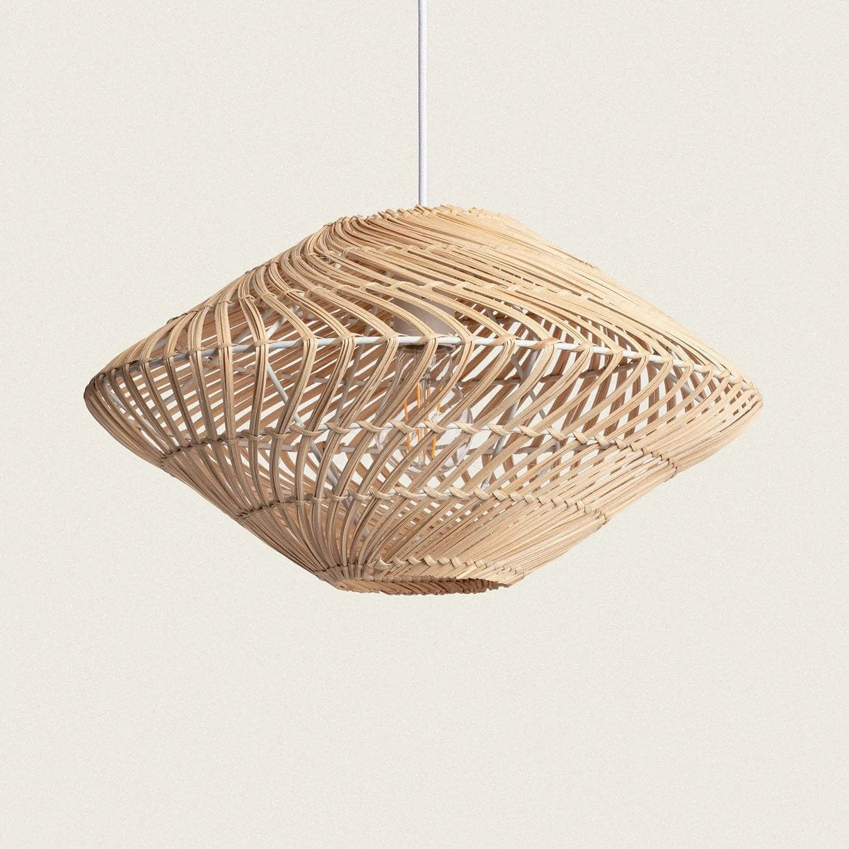 Suspension en Rotin Naturel