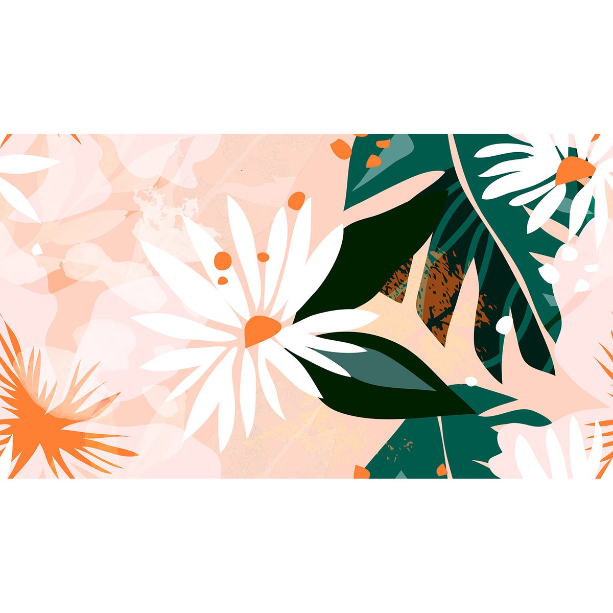 Papier peint panoramique - Fleurs