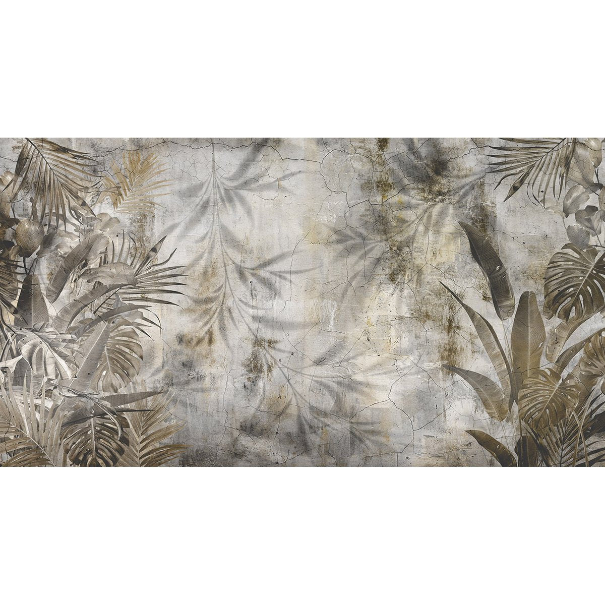 Papier peint panoramique - Feuilles Tropicales